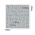 My Store Silicon Mould 36 Cavity Abcd Alphabet Mosaic Mould For Recasting & Lippan Art