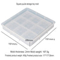 My Store Silicon Mould Square Wave Design Storage Tray Mould