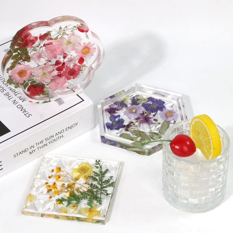 My Store Silicon Mould Hexagonal Textured Coaster Mould