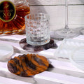 My Store Silicon Mould Round Wavy Textured Coaster Mould