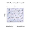 My Store Silicon Mould 16 Cavity Butterfly Keychain & Pendant Mould