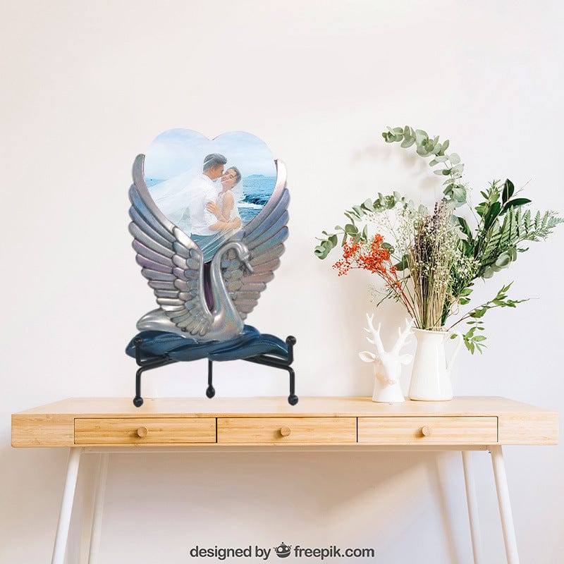 My Store Silicon Mould Swan Love Photo Frame Mould