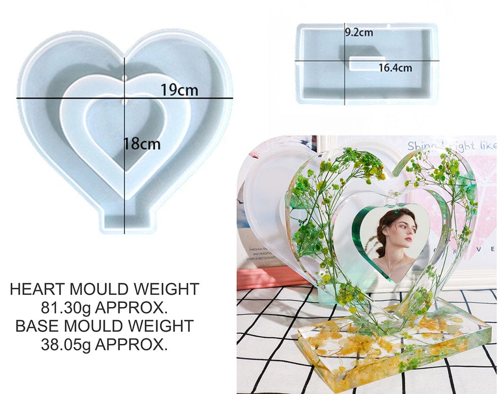 My Store Silicon Mould SMALL LOVE HANGING PHOTO FRAME MOULD