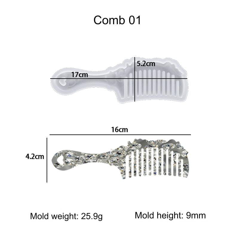 My Store Silicon Mould Designer Comb Mould 01