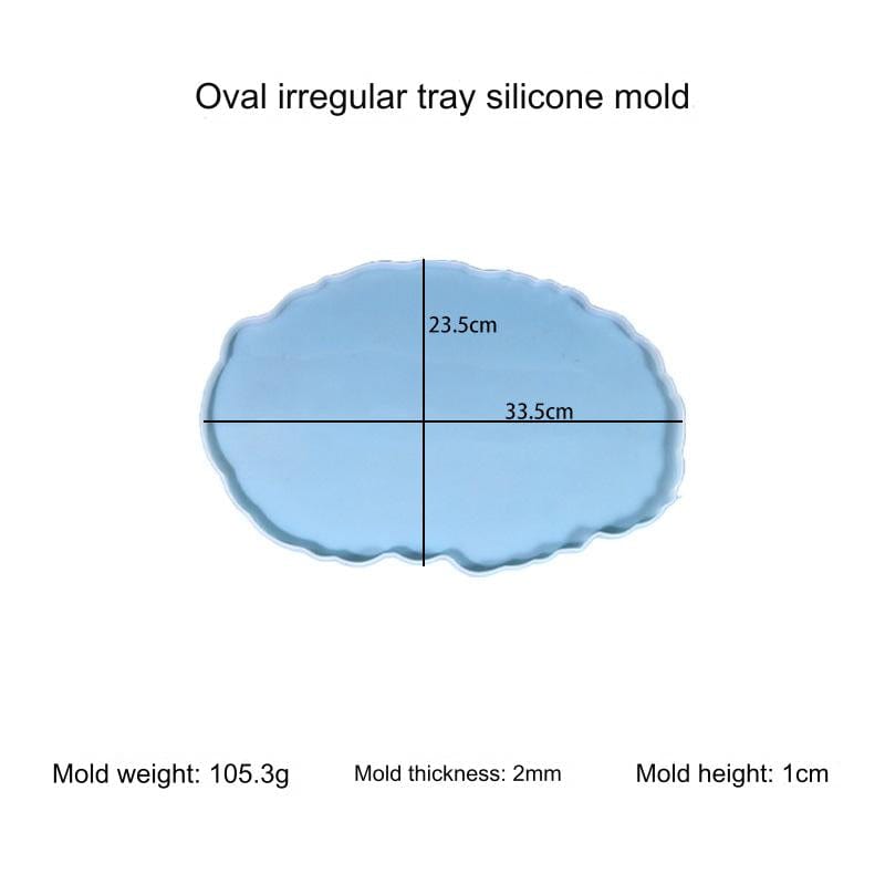 My Store Silicon Mould Oval Agate Mould
