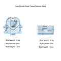 My Store Silicon Mould Cupid With Hanging Heart & Stand Photo Frame Mould