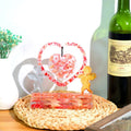 My Store Silicon Mould Cupid With Hanging Heart & Stand Photo Frame Mould