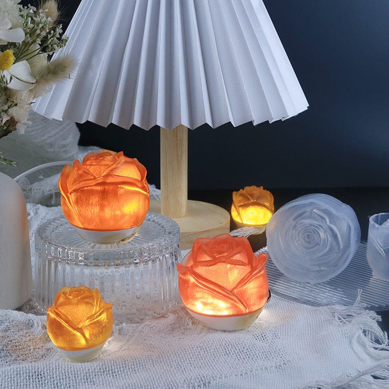 My Store Silicon Mould 3D Rose Candle Mould