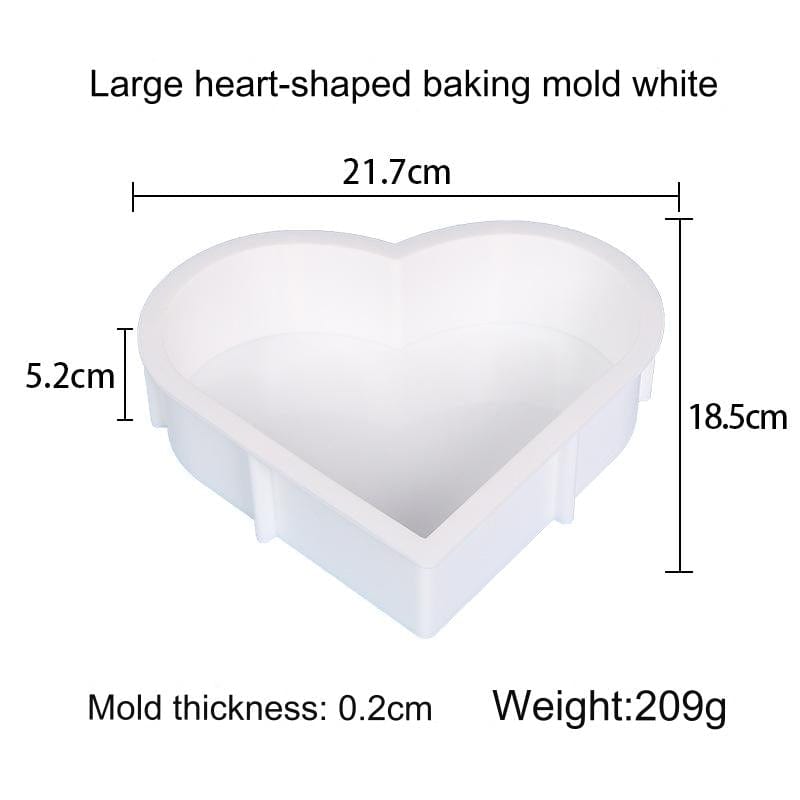 My Store Silicon Mould 8.5" x 7.5" Heart 50mm Deep Casting Mould