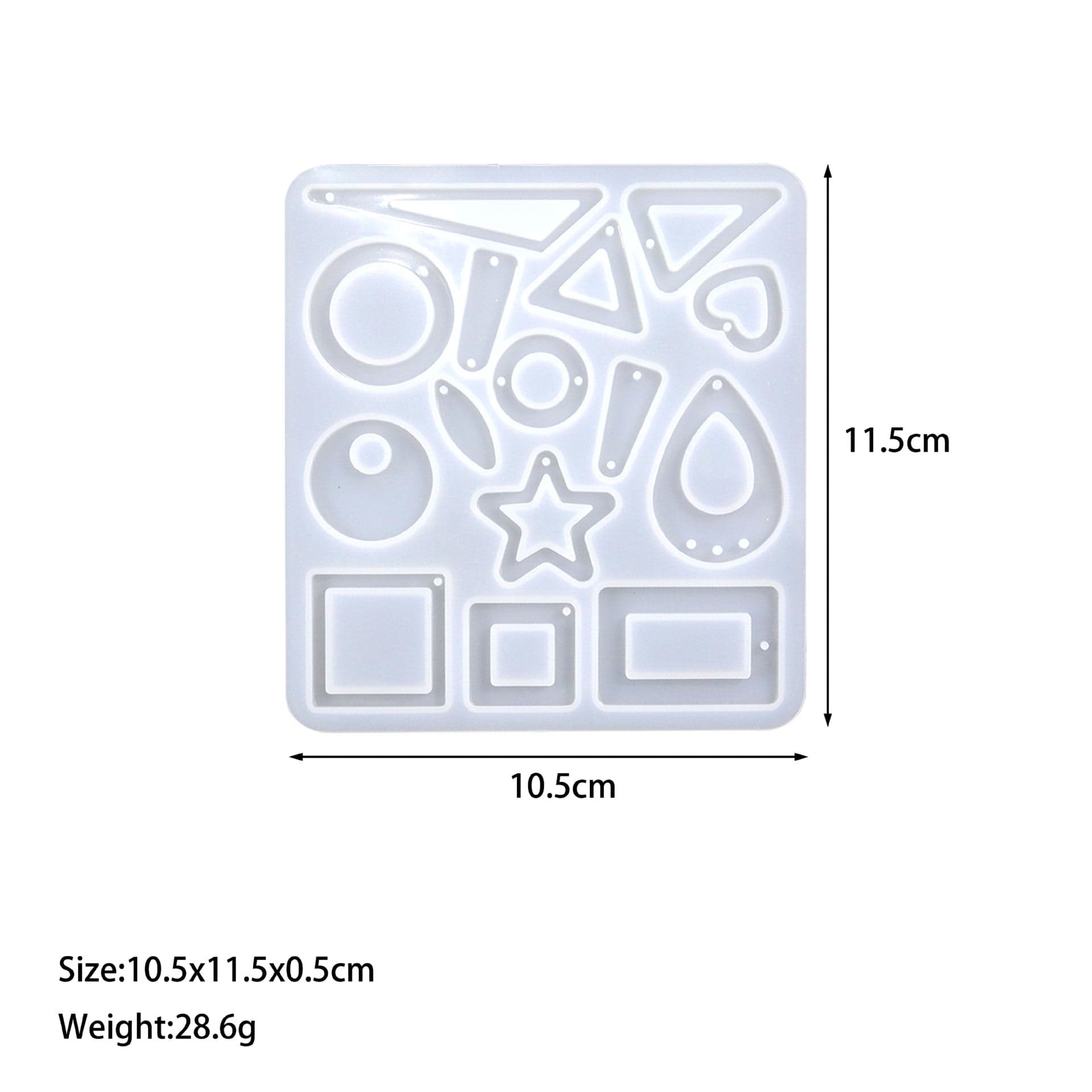 My Store Silicon Mould 15 Cavity Jewellery & Earing Mould