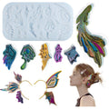 My Store Silicon Mould 17 Cavity Butterfly Wing Earing & Pendant Mould