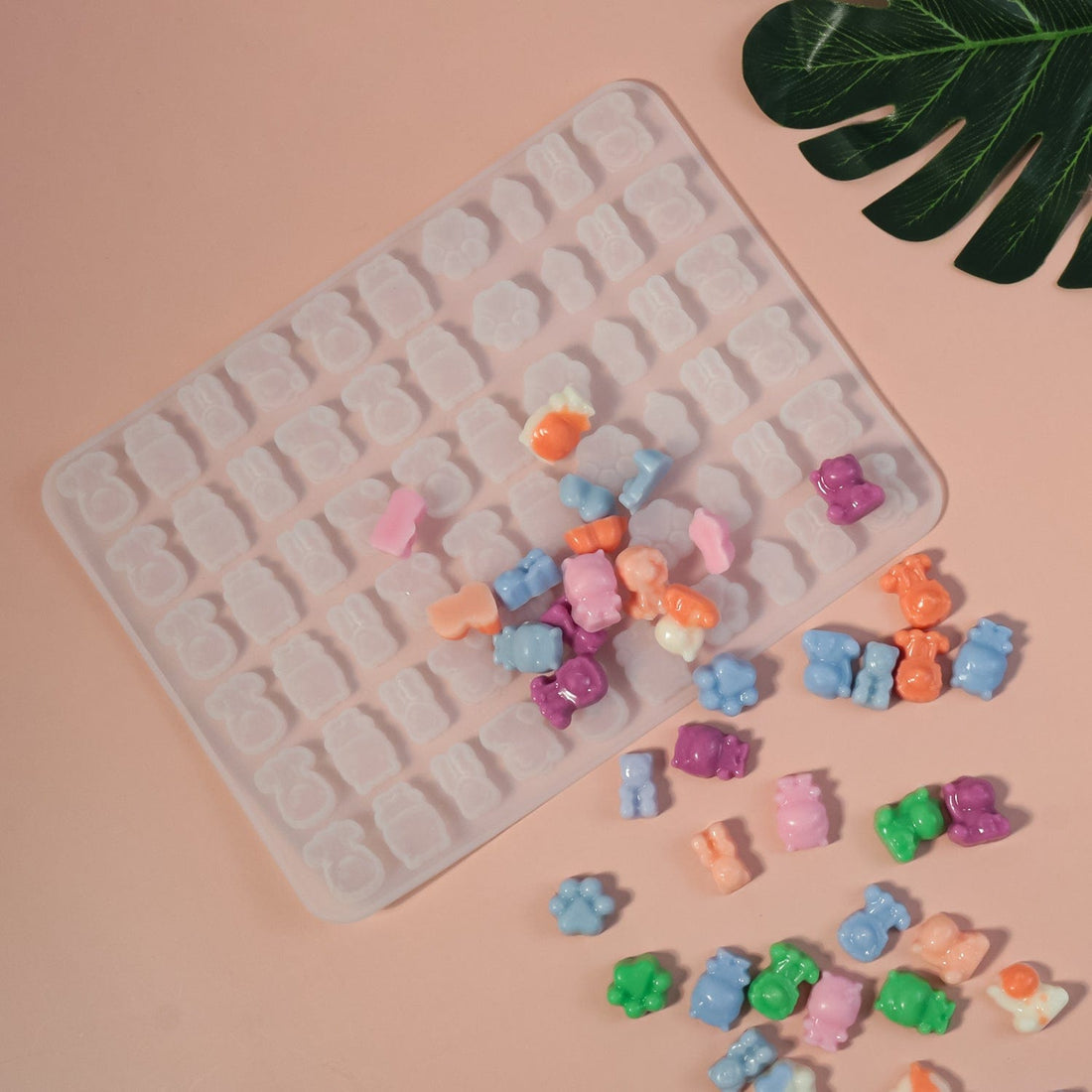 My Store Silicon Mould 60 Cavity Miniature Animal Candy Mould