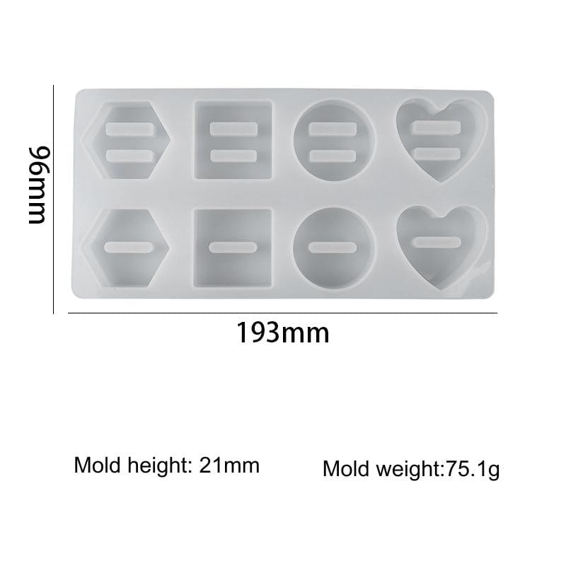 My Store Silicon Mould 8 Cavity Ring Holder Mould