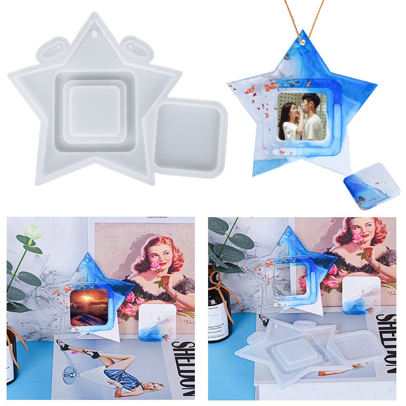 My Store Silicon Mould Star Photo Frame Mould
