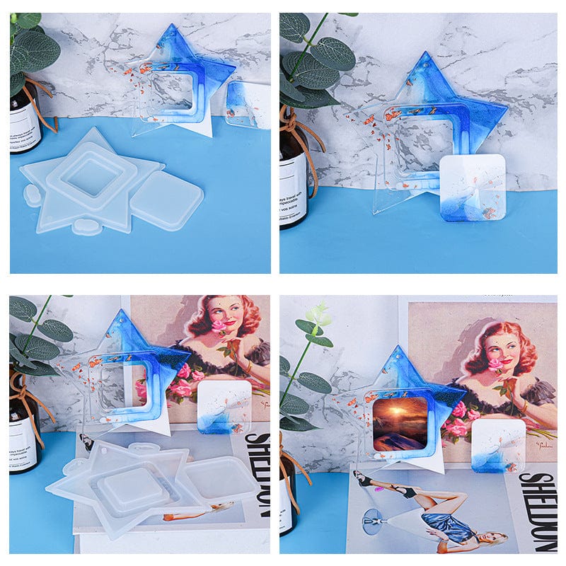 My Store Silicon Mould Star Photo Frame Mould