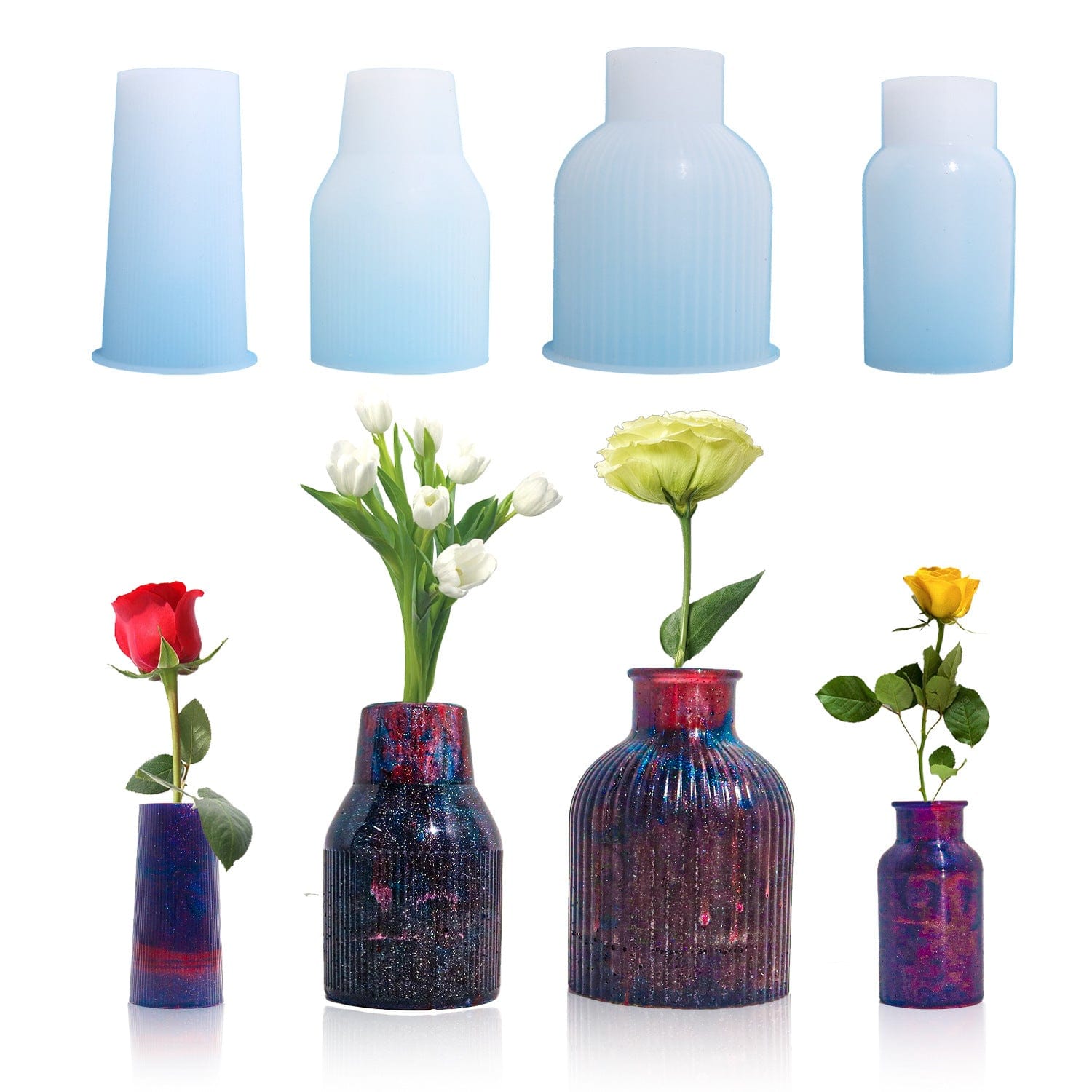 My Store Silicon Mould PLANTER & FLOWER VASE D01 MOULD