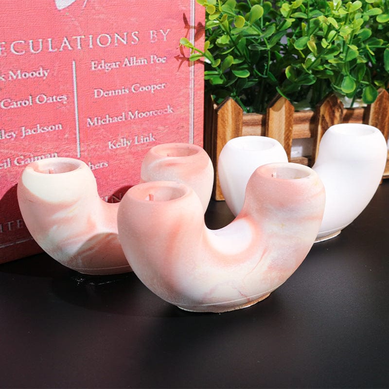My Store Silicon Mould U-Shaped Candle Holder Mould