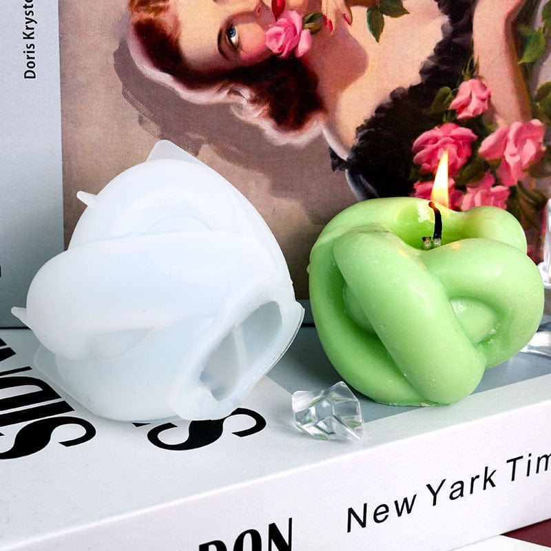 My Store Silicon Mould Twisted Rope Candle Ornament Mould