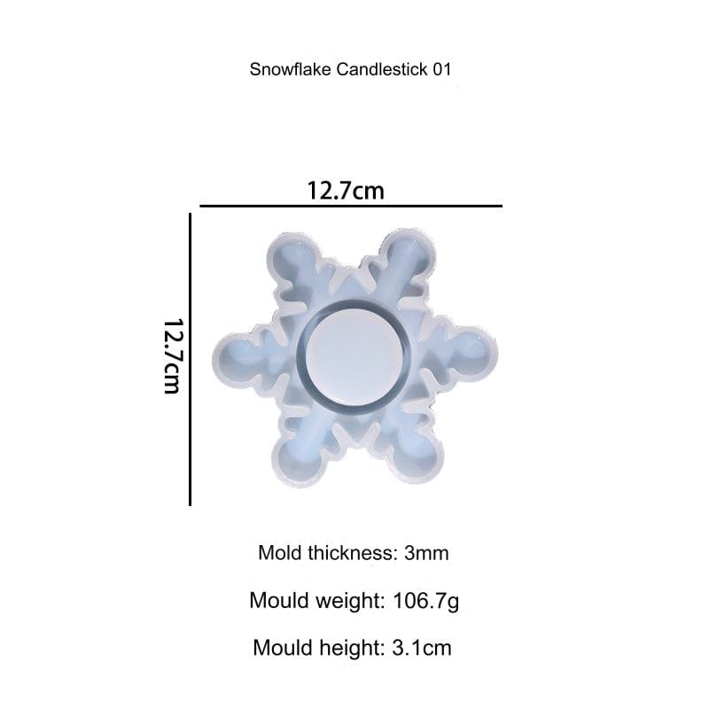 My Store Snowflakes Tea Light Holder 01