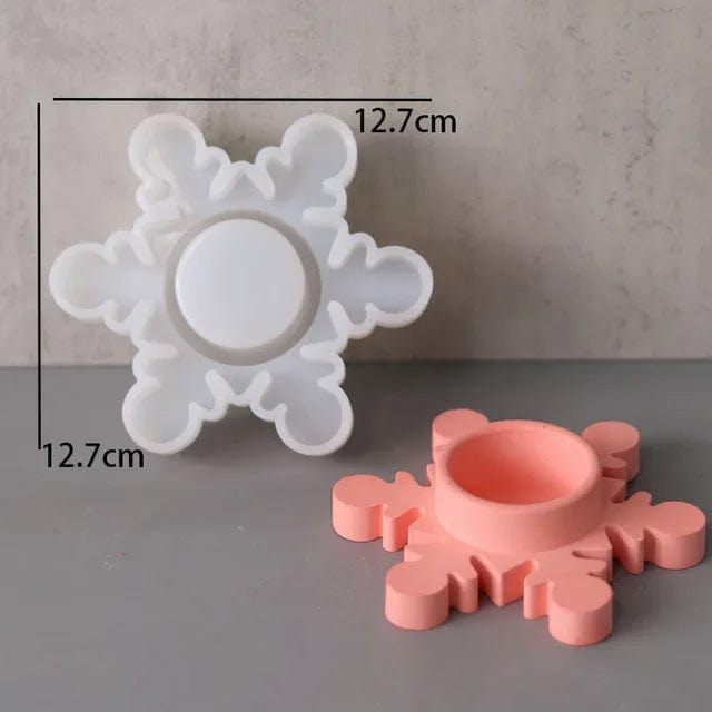 My Store Snowflakes Tea Light Holder 01