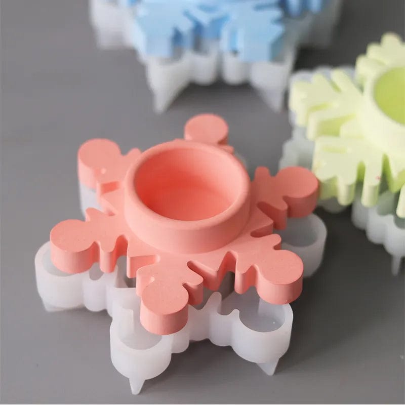 My Store Snowflakes Tea Light Holder 01
