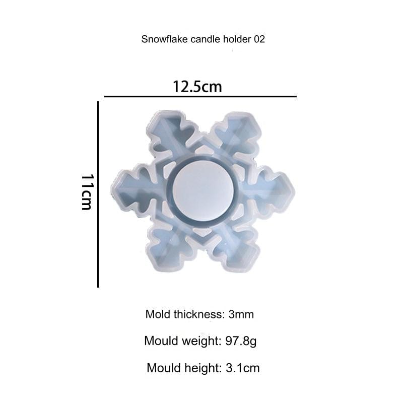 My Store Snowflakes Tea Light Holder 02