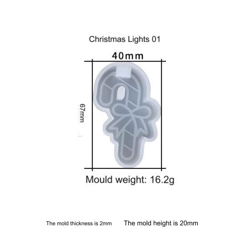 My Store Silicon Mould Christmas Candy Stick For Hanging Light & Decoration Mould