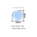 My Store Silicon Mould Curve Heart Bowl Katori Mould