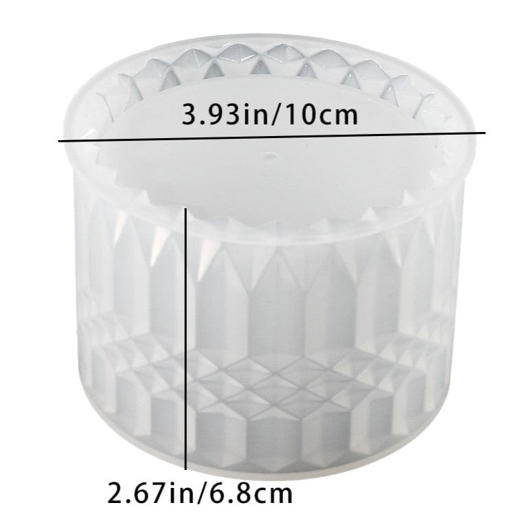 My Store Silicon Mould Diamond Cut Planter & Penstand Mould