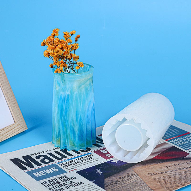My Store Silicon Mould Broad Flower Vase & Pen Stand Mould