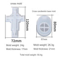 My Store Silicon Mould Holy Cross Tea-light Holder Mould