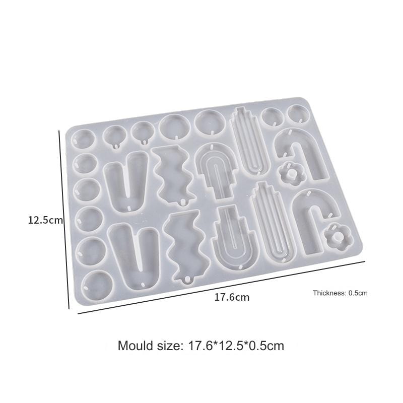 My Store Silicon Mould 24 Cavity Keychain And Jewellery Mould