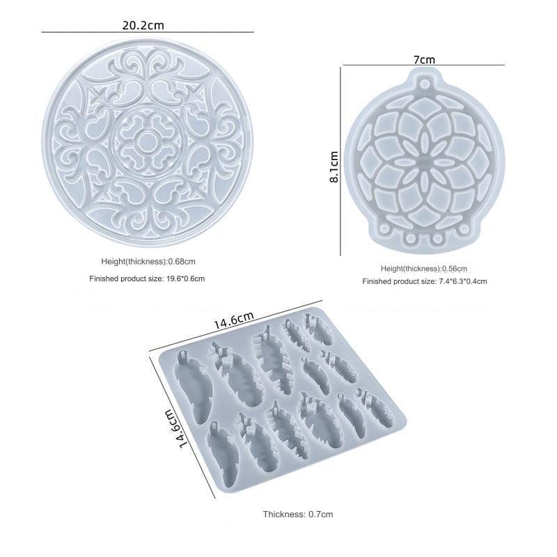 My Store Silicon Mould Dream Catcher Set Of 3 Moulds