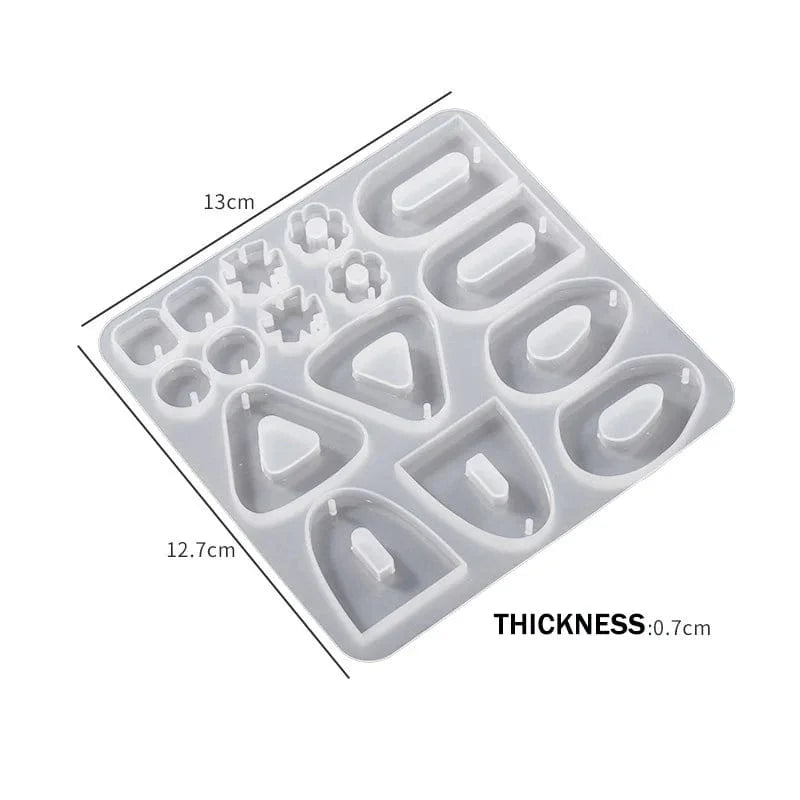 My Store Silicon Mould 16 Cavity Keychain and Jewellery Mould