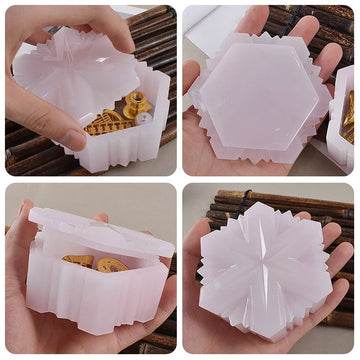 My Store Silicon Mould Snowflake Storage Box Mould