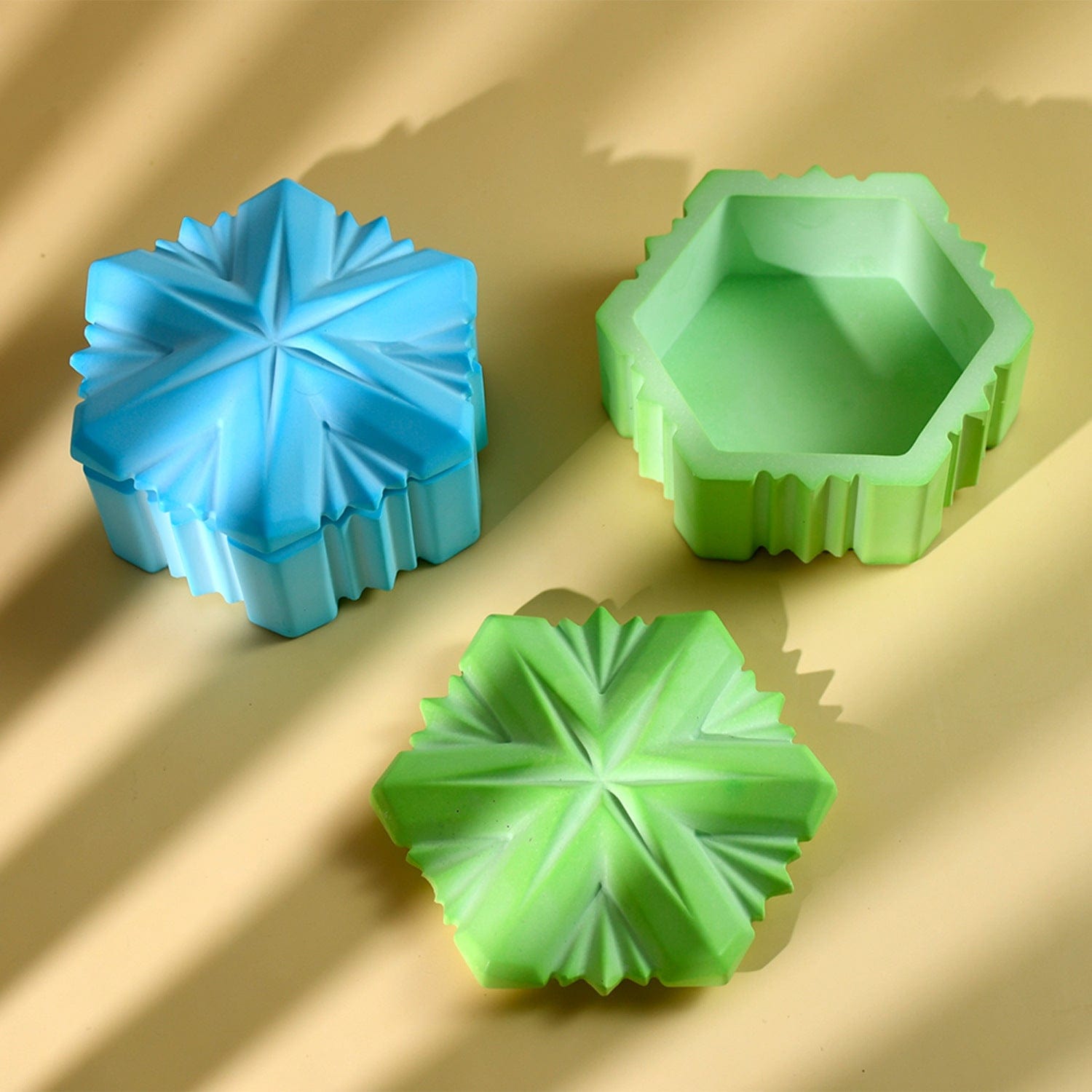 My Store Silicon Mould Snowflake Storage Box Mould
