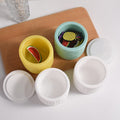 My Store Silicon Mould Round Emboss Figure Storage Box Mould