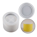 My Store Silicon Mould Round Emboss Figure Storage Box Mould