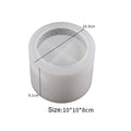My Store Silicon Mould Round Emboss Figure Storage Box Mould