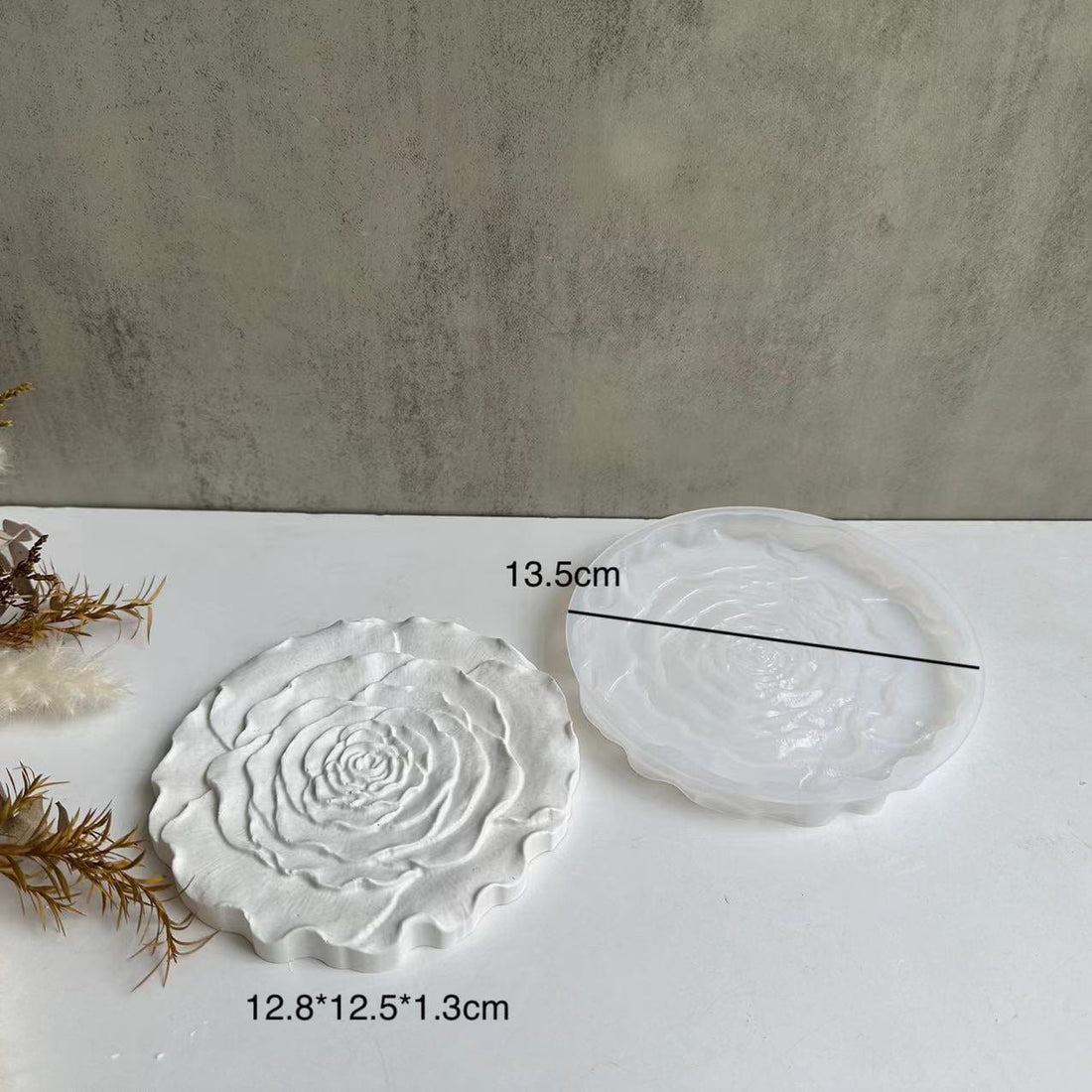 My Store Silicon Mould Rose Flower Coaster Mould.