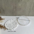 My Store Silicon Mould Rose Flower Coaster Mould.