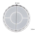 My Store Silicon Mould Big Round Wave Pointed Border Tray Mould