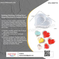 My Store Silicon Mould Rubbing Stitching Patching Heart Shaped Keychain & Pendant Mould
