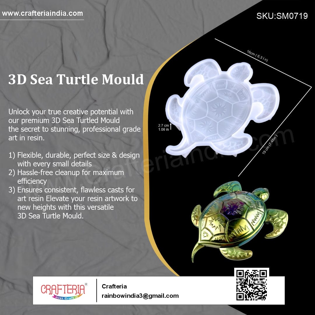 My Store Silicon Mould 3D Sea Turtle Mould