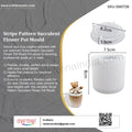 My Store Silicon Mould Stripe Pattern Succulent Flower Pot Mould