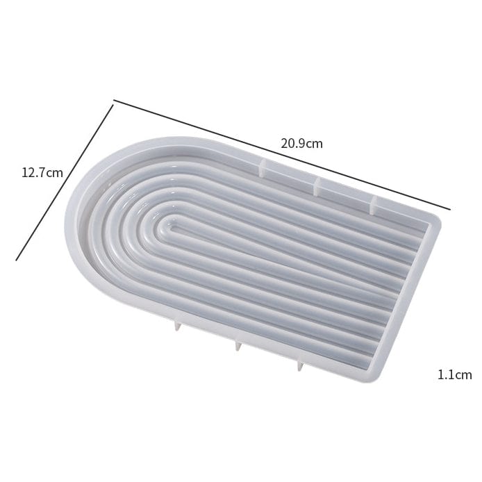 My Store Silicon Mould Arch Wave Stripe Geometric Tray Mould