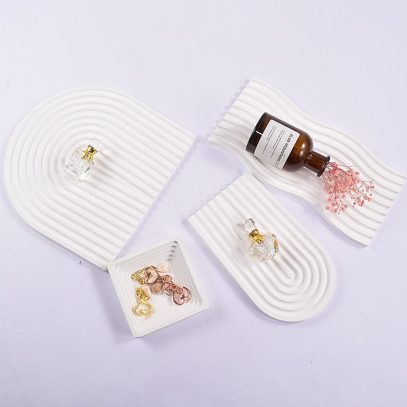 My Store Silicon Mould Arch Wave Stripe Geometric Tray Mould