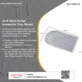 My Store Silicon Mould Arch Wave Stripe Geometric Tray Mould