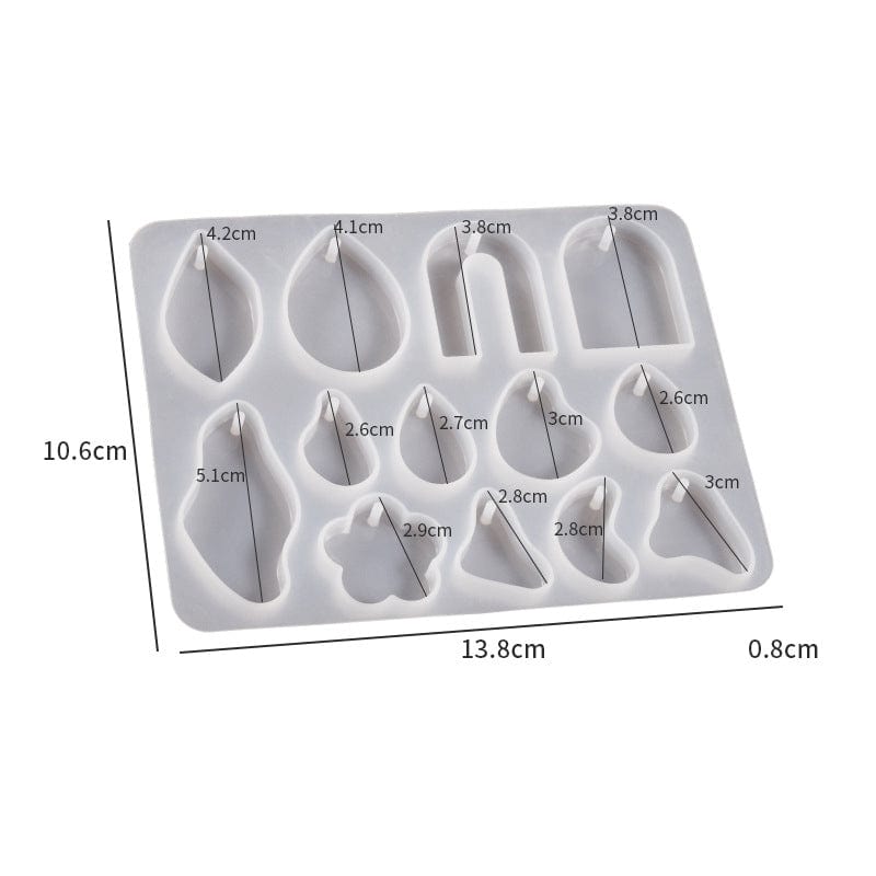 My Store Silicon Mould 13 Cavity Jewellery & Keychain Mould