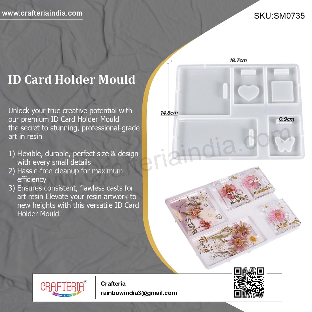 My Store Silicon Mould ID Card & Luggage Tag Holder Mould